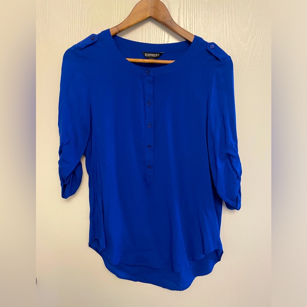 NWT Express XS Blue Dress Shirt